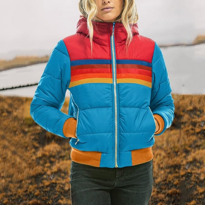 Veste à Capuche Rayée pour Femme - Image 2