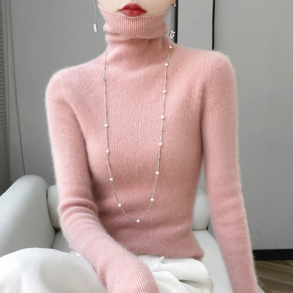 Pull Femme Coupe Ajustée en Maille Côtelée - Image 17