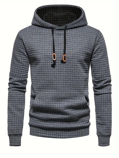 Sweat à capuche texturé pour homme - Image 1