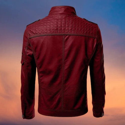Veste de motard slim fit pour homme - Image 5