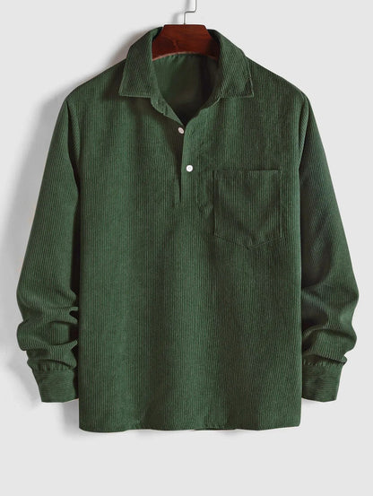 Chemise à Manches Longues et Col Cubain pour Homme - Image 4