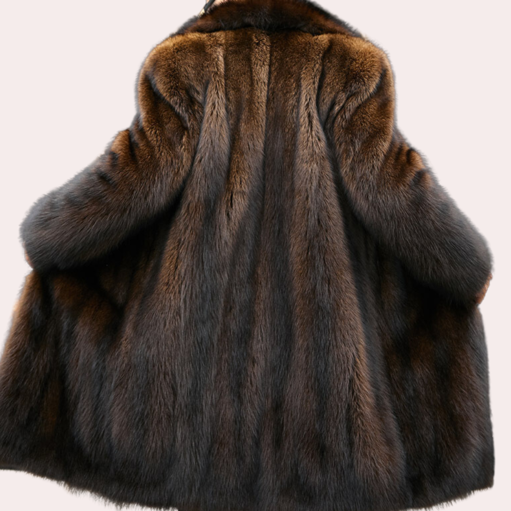 Manteau Long Homme à Col Imposant - Image 2
