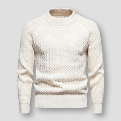 Pull texturé à col montant pour homme - Image 3