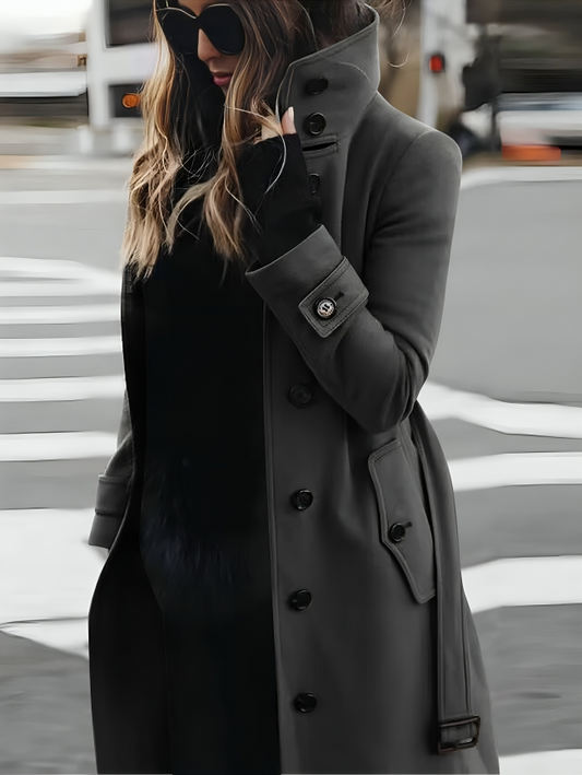 Manteau Long Ceinturé Femme - Image 1