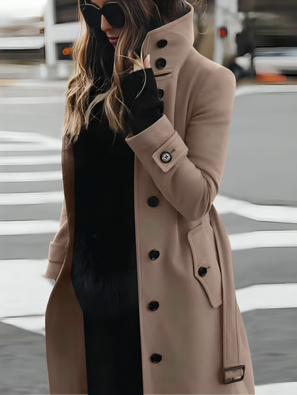 Manteau Long Ceinturé Femme - Image 2
