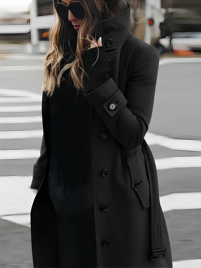 Manteau Long Ceinturé Femme - Image 4