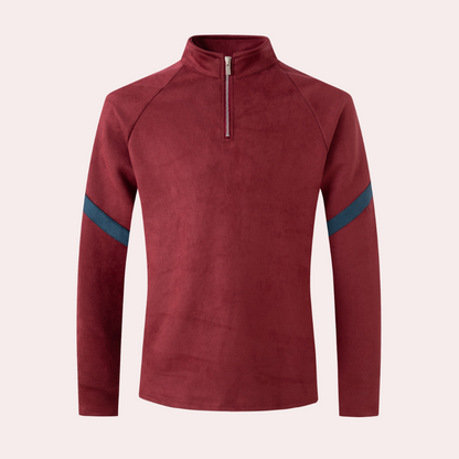Pull à Manches Longues Homme avec Fermeture Éclair 1/4 - Image 4