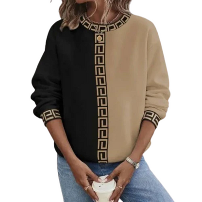 Pull Femme Manches Longues Color Block - Image 4