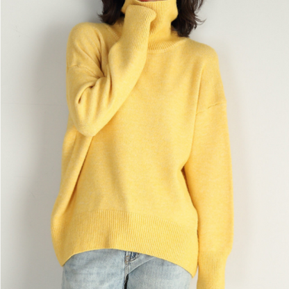 Pull à col roulé côtelé oversize pour femme - Image 5