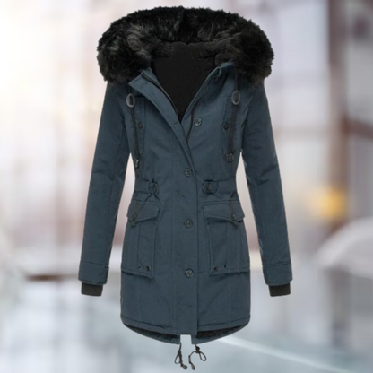 Parka Femme à Capuche en Fausse Fourrure - Image 3