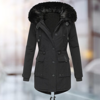 Parka Femme à Capuche en Fausse Fourrure - Image 5
