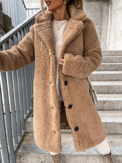Manteau Long Teddy Femme - Image 6