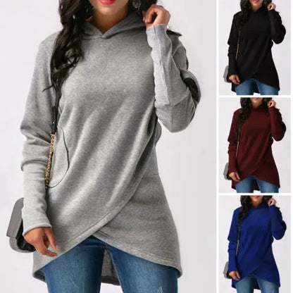 Pull Femme Cache-Cœur à Capuche - Image 9