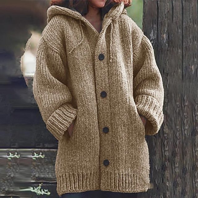 Cardigan Long à Capuche pour Femme - Image 2