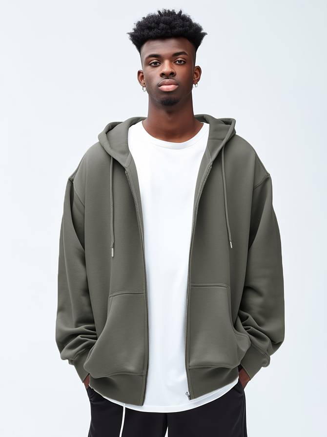 Veste Homme Zippée à Capuche - Image 9
