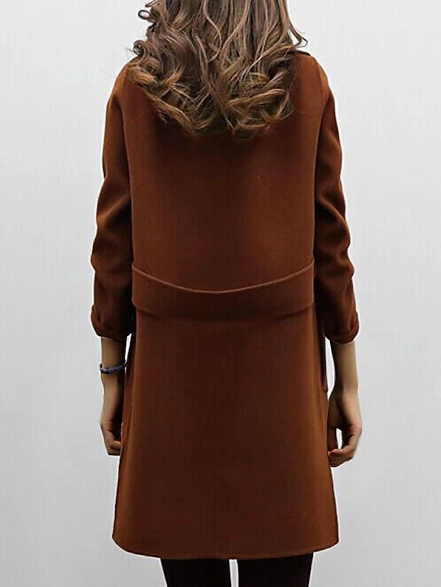 Manteau mi-long croisé pour femme - Image 4