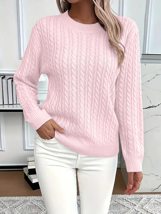 Pull Femme Tricot Câble - Image 1