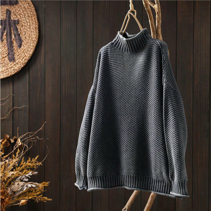 Pull ample à col roulé pour femme - Image 7