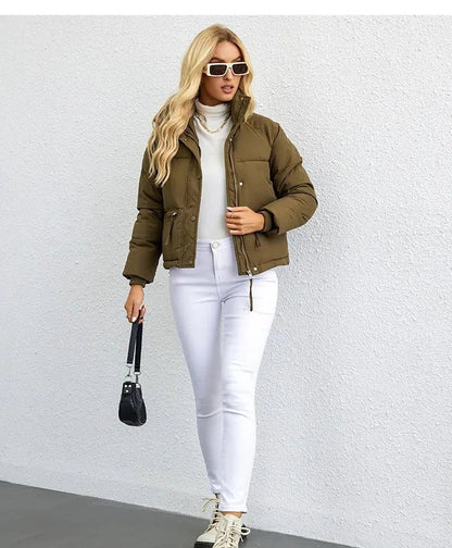 Veste matelassée boutonnée pour femme - Image 4