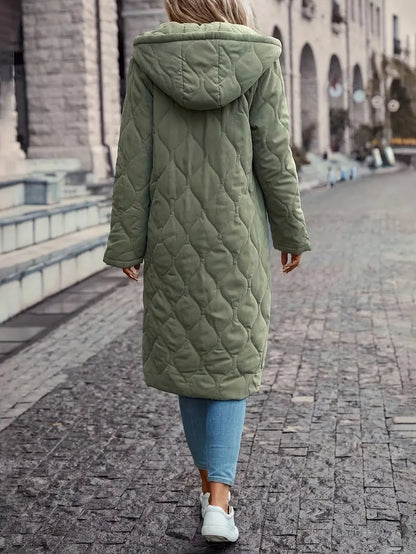 Manteau matelassé à capuche pour femme - Image 4