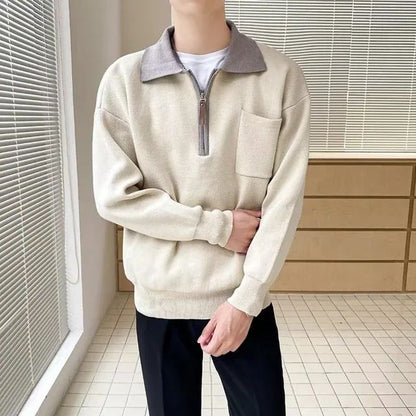 Pull à Col Zippé ¼ pour Homme - Image 4