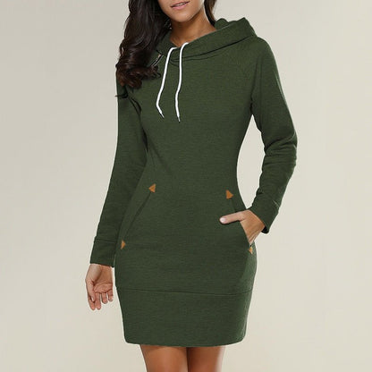 Robe Pull Mini à Capuche Femme - Image 3