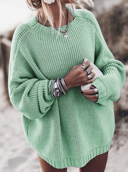 Pull ample à col rond pour femme - Image 6