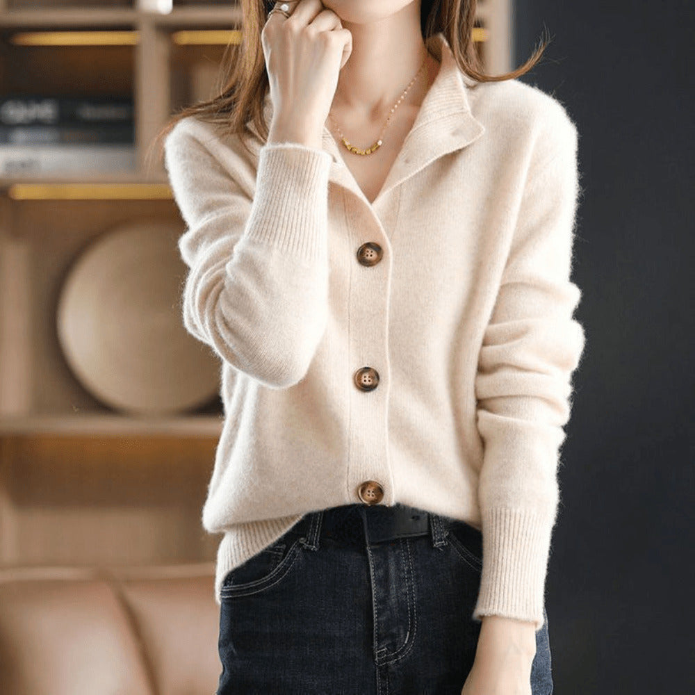 Pull en Tricot Boutonné pour Femme - Image 2