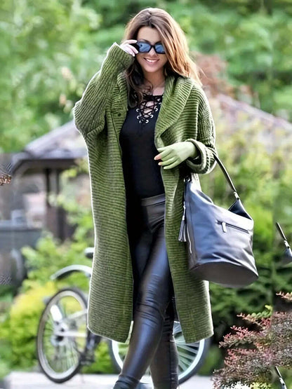 Cardigan Tricot à Capuche Femme - Image 2