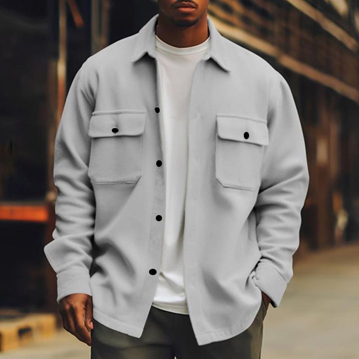Veste Chemise Boutonnée pour Homme - Image 2