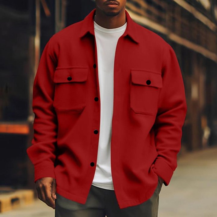Veste Chemise Boutonnée pour Homme - Image 7