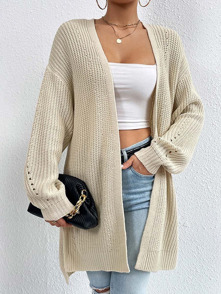 Cardigan Long en Tricot pour Femme - Image 1