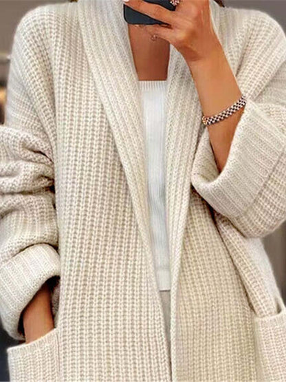 Manteau Cardigan Tricot Femme - Image 3