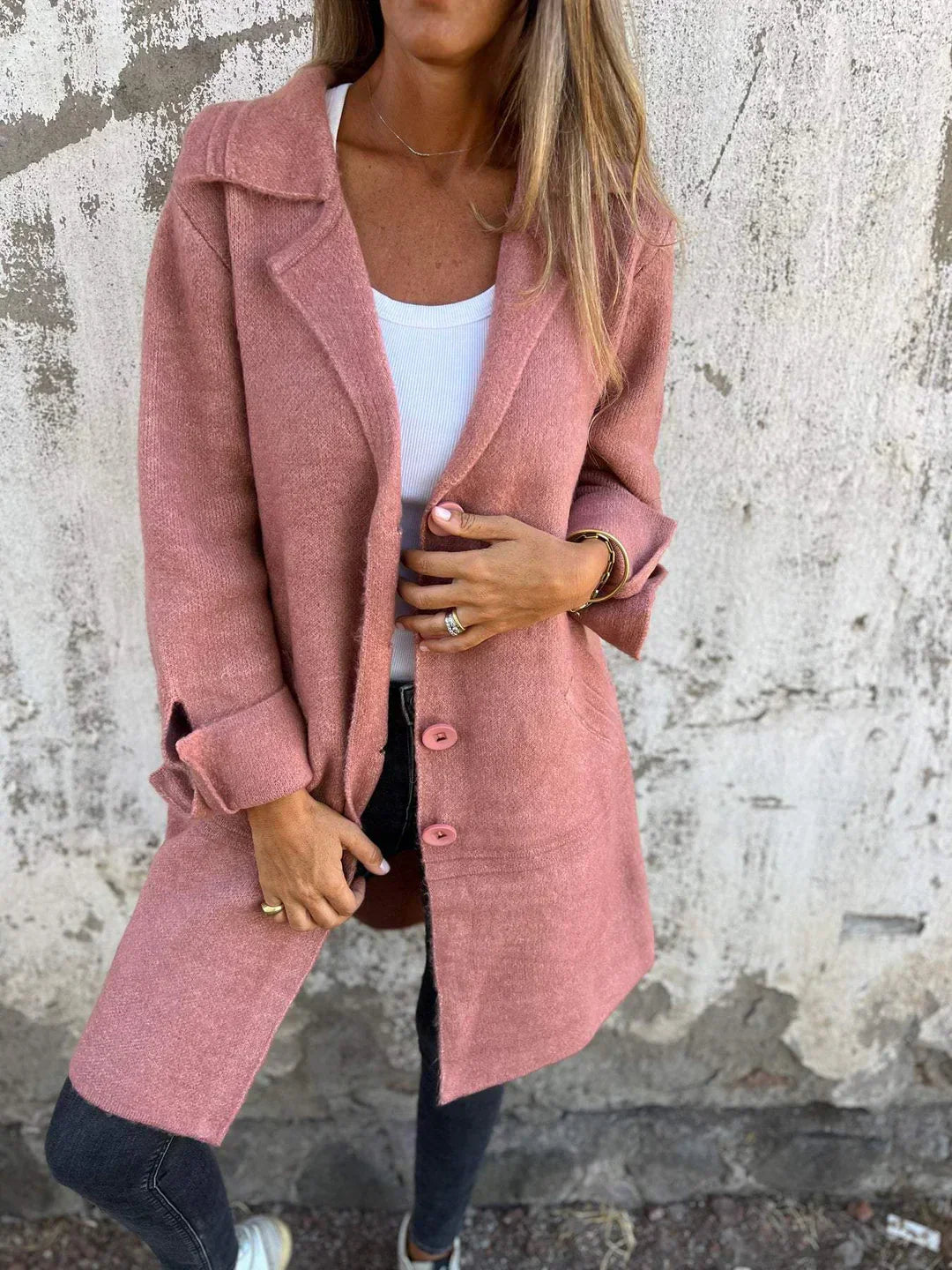 Manteau Boutonné Femme - Image 3