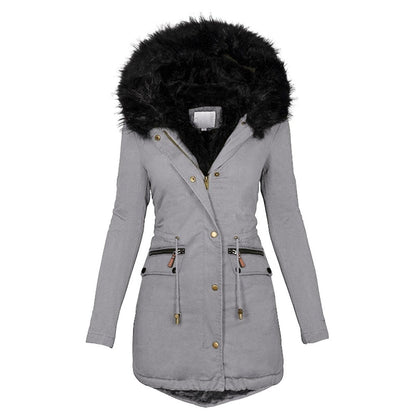 Anorak Femme à Capuche Bordée de Fourrure - Image 3