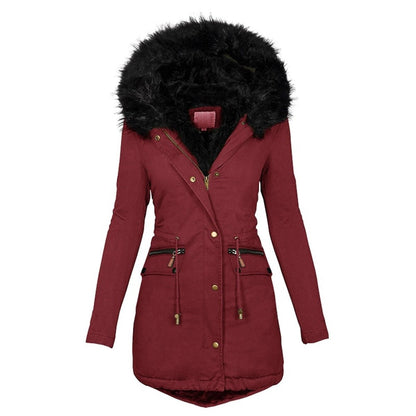 Anorak Femme à Capuche Bordée de Fourrure - Image 5