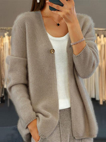 Cardigan Femme Maille Texturée Col V - Image 4