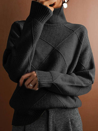 Pull ajusté à col roulé pour femme - Image 6