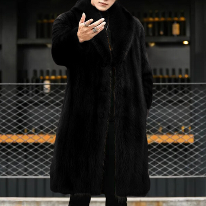 Manteau Long Homme à Col Imposant - Image 5