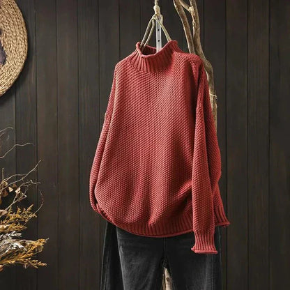 Pull ample à col roulé pour femme - Image 5