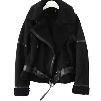 Veste Aviateur Femme en Shearling - Image 3