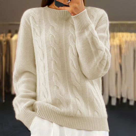 Pull Femme Tricot Câble - Image 1