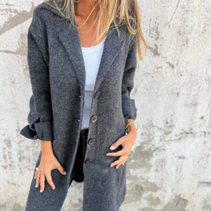 Veste Longue Boutonnée Femme - Image 3