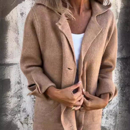 Veste Longue Boutonnée Femme - Image 1