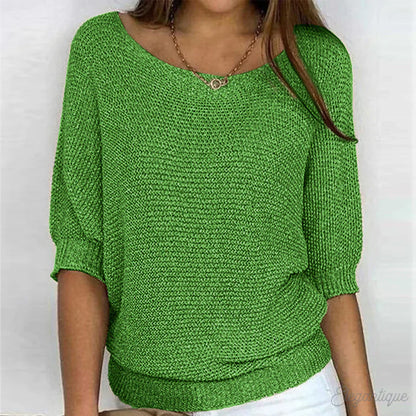 Pull en Tricot Femme Manches 3/4 - Image 6
