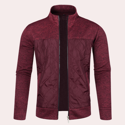 Veste matelassée homme à col montant - Image 1