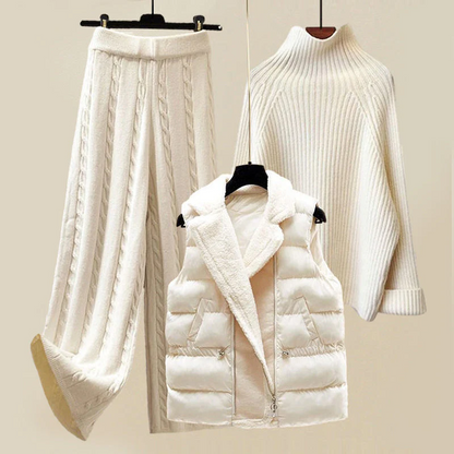Ensemble Pull Femme Maille Câble - Image 1