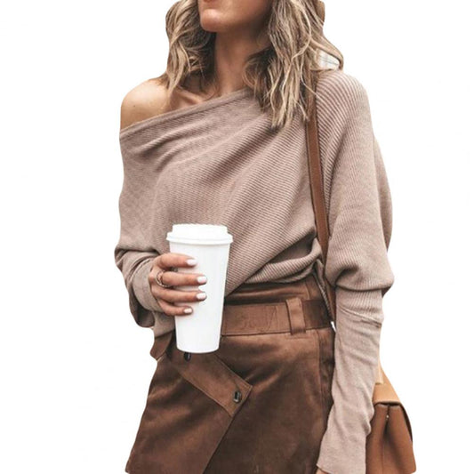 Pull Femme Épaule Dénudée - Image 1