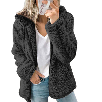 Veste Teddy à Capuche Femme - Image 2