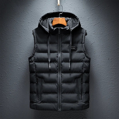 Gilet matelassé à capuche pour homme - Image 2